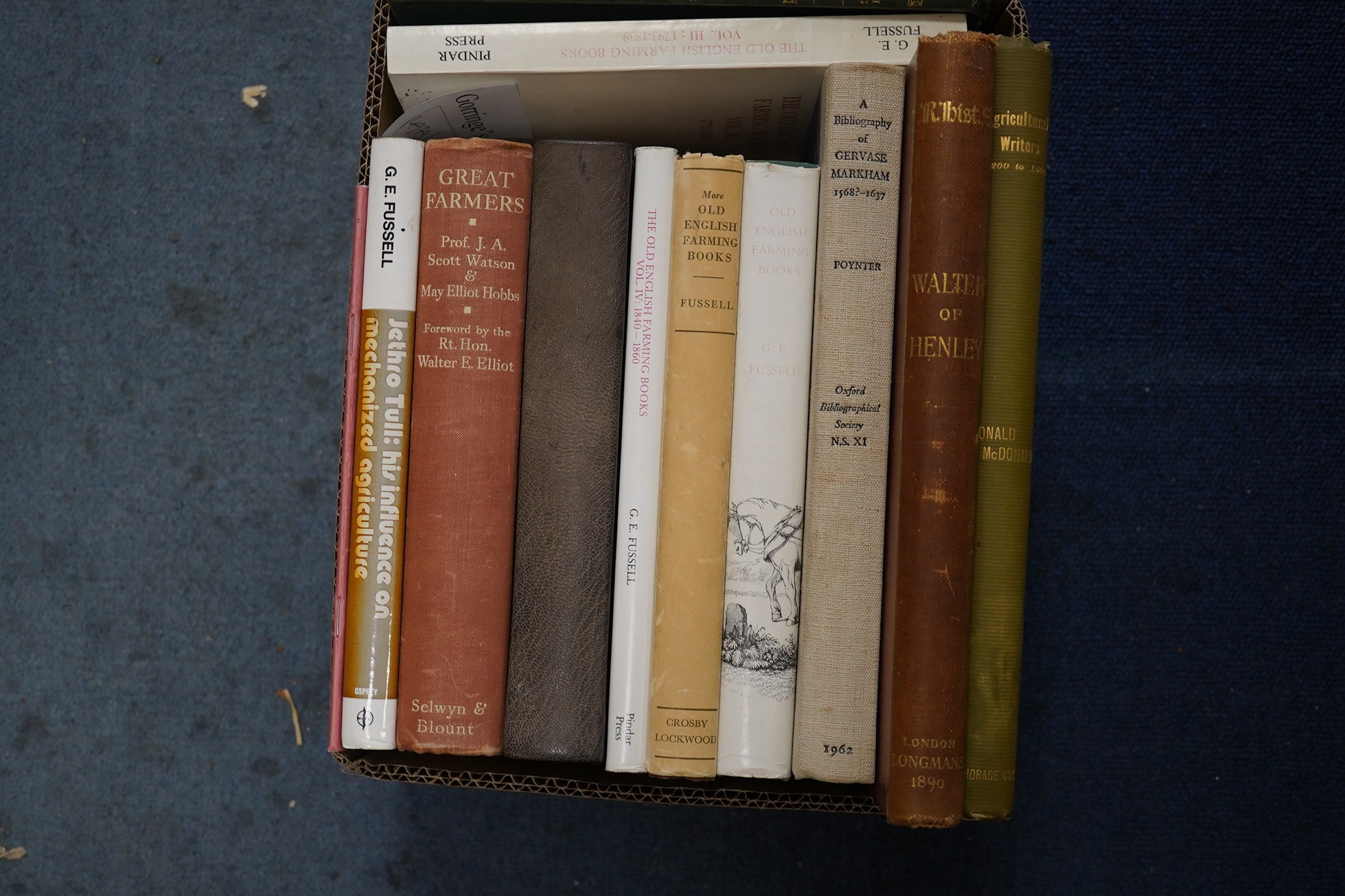 Poynter, F.N.L. - A Bibliography of Gervase Markham ... frontis., holland backed paper boards. Oxford Bibliographical Society, 1962; Catalogue of the Walter Frank Perkins Agricultural Library (Southampton University). po